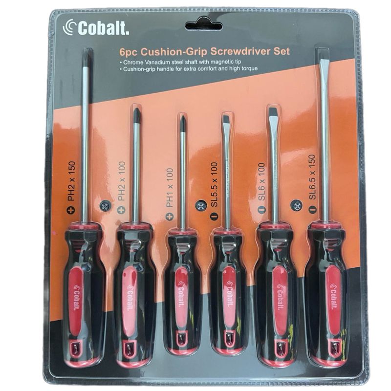 پیچ گوشتی کبالت مدل cushion grip مجموعه 6 عددی