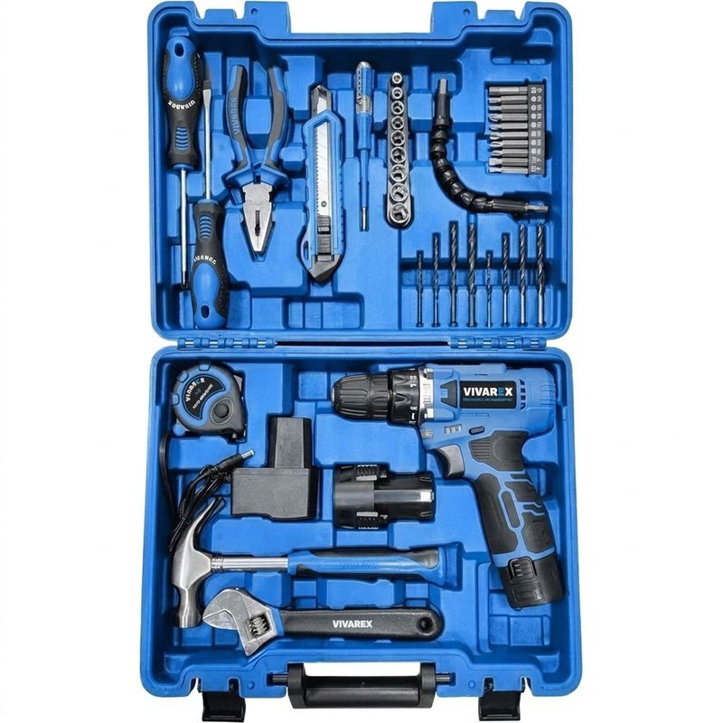 پیچگوشتی شارژی 12ولت ویوارکس مدل vr1240 cdk بسته 40 عددی