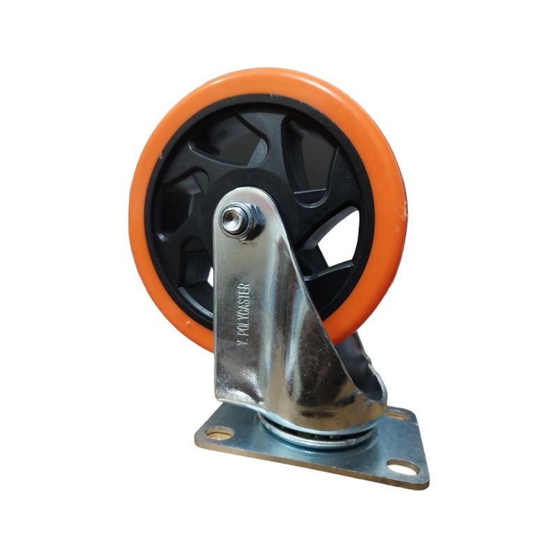 چرخ کفی‌دار گردان پلی کاستر مدل ts 125mm