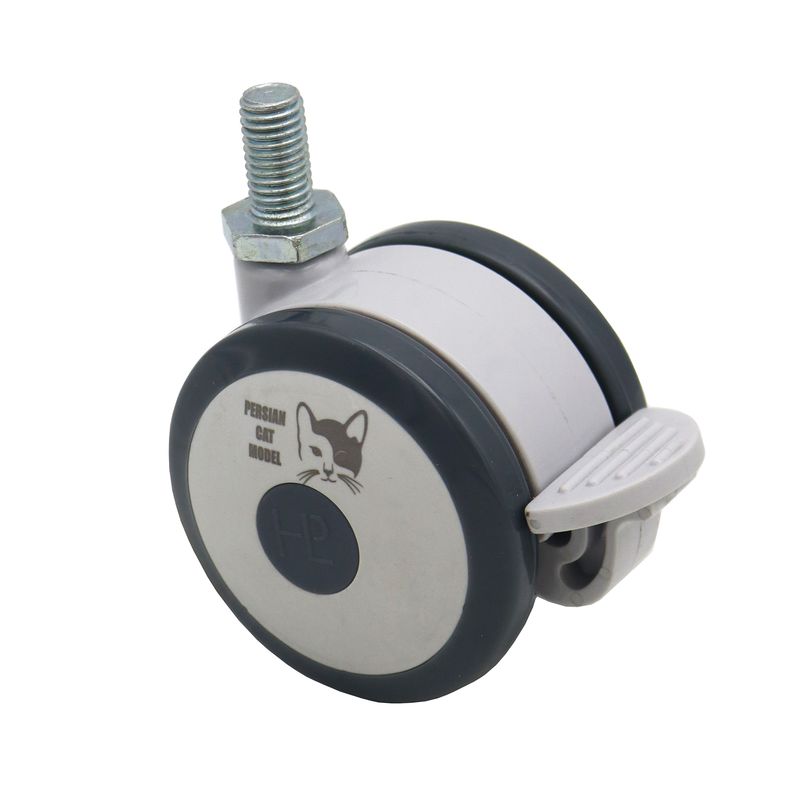 چرخ گردان ترمزدار مدل پرشین کت کد ypt 2gholo pichi 75mm