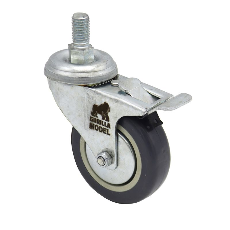 چرخ گردان ترمزدار مدل گوریلا کد ypt pichi lastici 75mm