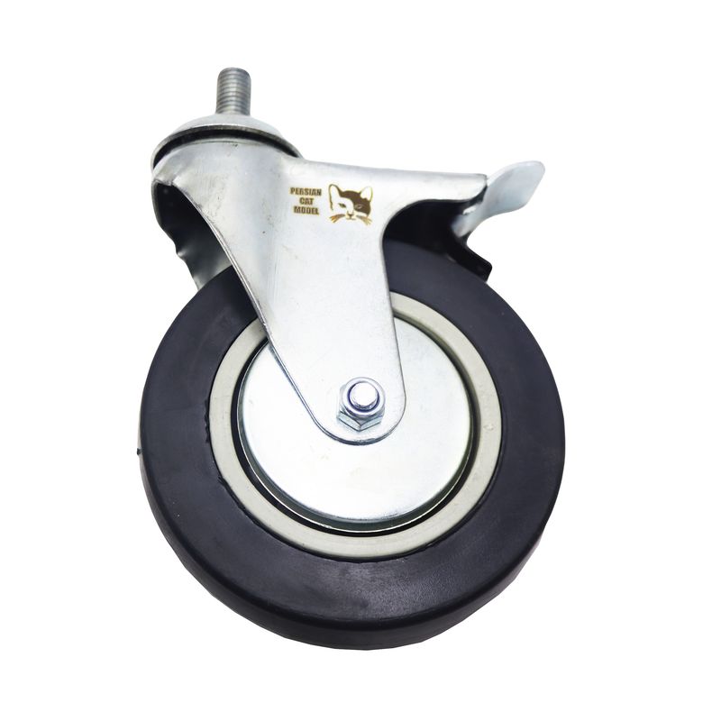 چرخ گردان پرشین کت مدل ترمزدار کد ypt no pichi lastiki 120*27mm