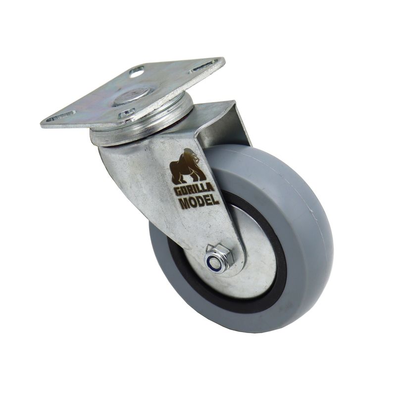 چرخ گردان کفی دار مدل گوریلا کد yp lastic kafi 100mm