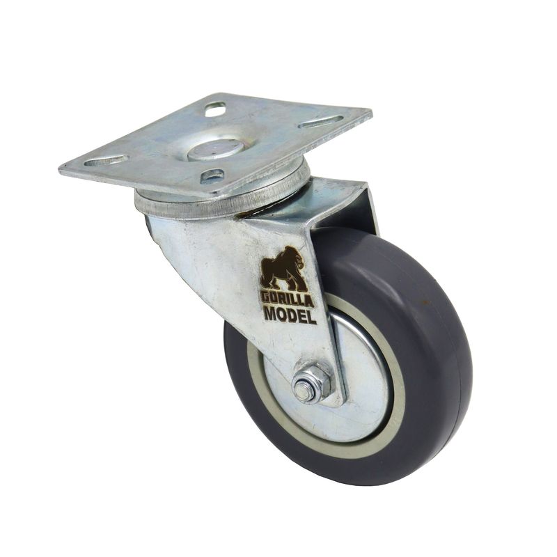 چرخ گردان کفی دار مدل گوریلا کد yp lastic kafi 75mm