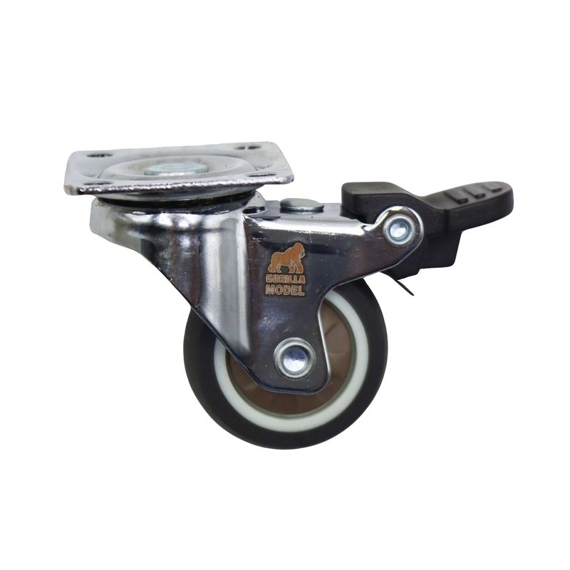 چرخ گردان کفی‌دار مدل ترمز دار کد yp gardan 35mm