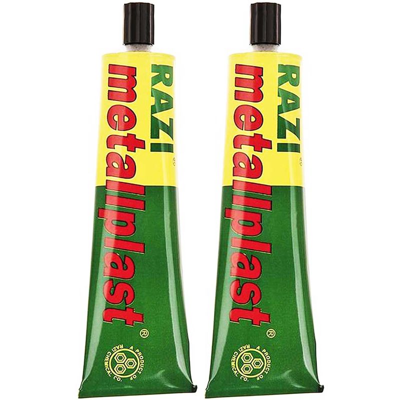 چسب آهن رازی مدل metallplast حجم 100 میلی لیتر بسته 2 عددی