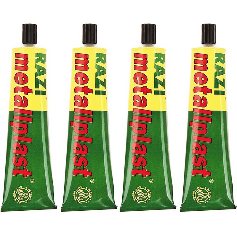 چسب آهن رازی مدل metallplast حجم 100 میلی لیتر بسته 4 عددی