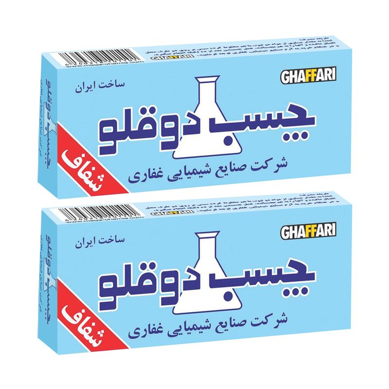 چسب دوقلو غفاری مدل gh2 بسته 2 عددی