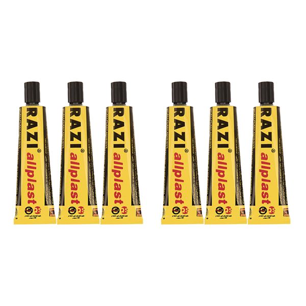 چسب رازی مدل allplast کد fn23 حجم 30 میلی لیتر بسته شش عددی