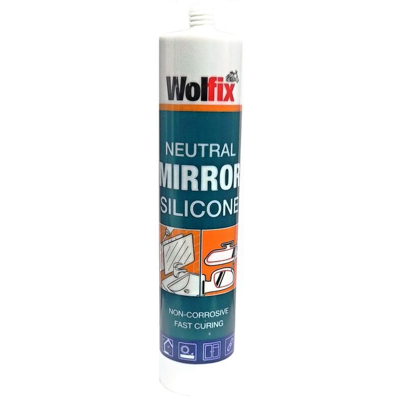 چسب سیلیکون آینه ولفیکس مدل neutral حجم 450 میلی لیتر