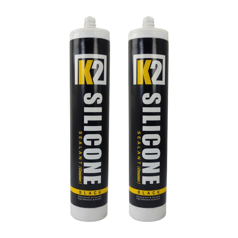 چسب سیلیکون کاسپین مدل k2 حجم 300 میلی لیتر مجموعه 2 عددی