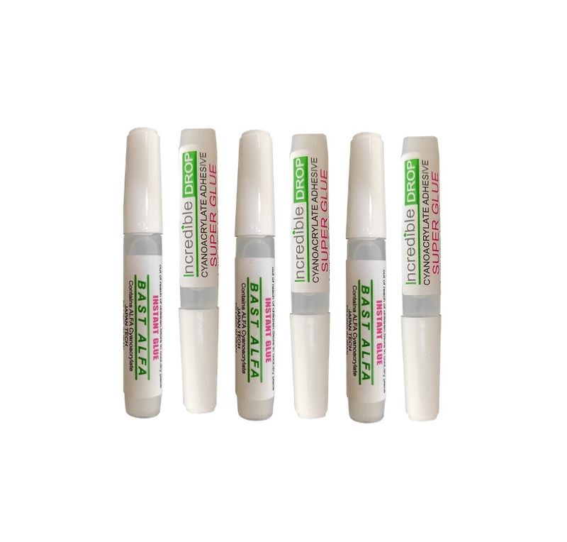 چسب قطره ای آلفا باست مدل instant glue حجم 3 میلی لیتر بسته 6 عددی