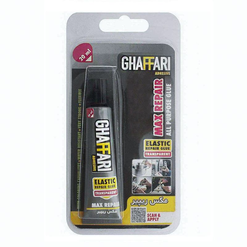 چسب همه کاره غفاری مدل max repair حجم 20 میلی لیتر