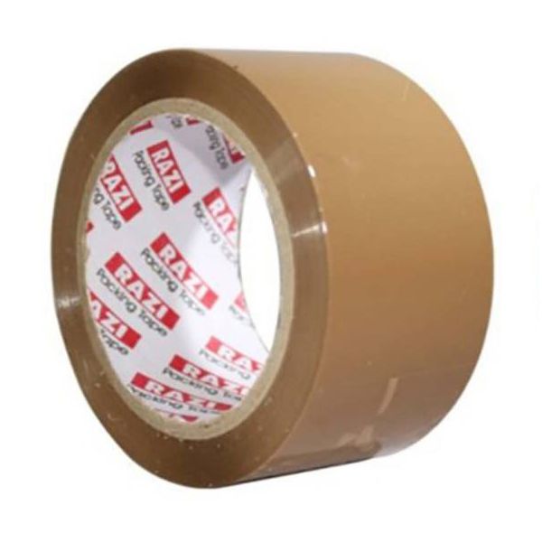 چسب پهن رازی مدل packing tape عرض 5 سانتی متری