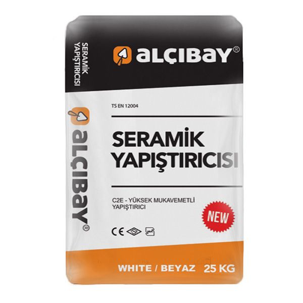 چسب کاشی آلچیبای مدل fybyz c2e وزن 25 کیلو گرم