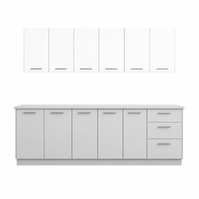 کابینت آشپزخانه زمینی_دیواری 11در مدل راشل