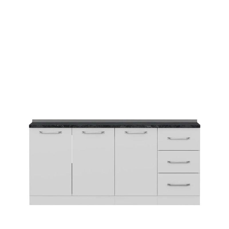 کابینت زمینی فلفور کابینت مدل 180 cm مجموعه 3 عددی
