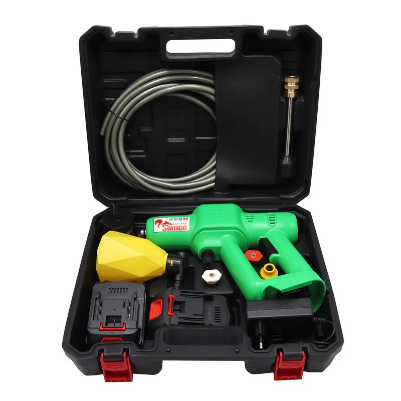 کارواش شارژی سامکو مدل yp sampash 24v مجموعه 11 عددی