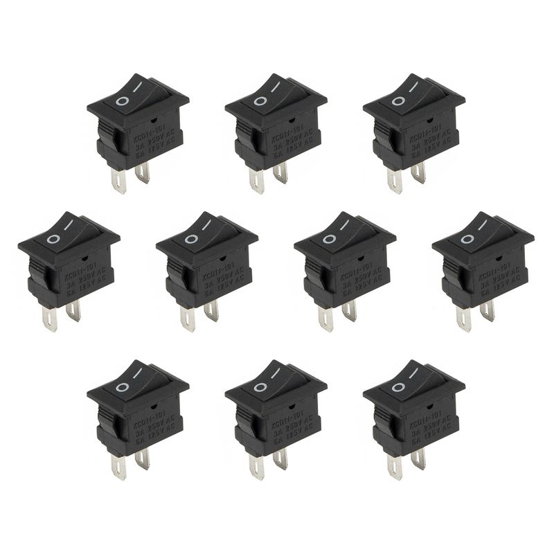 کلید راکر مدل 2 پایه kcd1 11 بسته 10 عددی