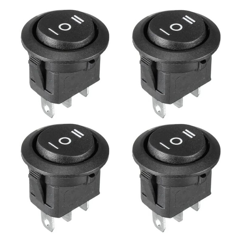 کلید راکر مدل kcd mini 3 3 بسته 4 عددی