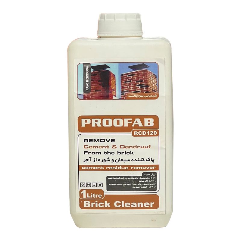 کلینر پروفاب مدل سیمان و شوره از آجر rcd120 حجم 1 لیتری