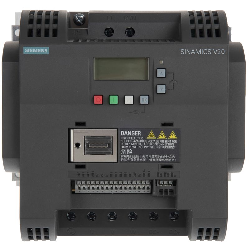 کنترل دور موتور زیمنس مدل 6sl3210 5bb22 2uv0