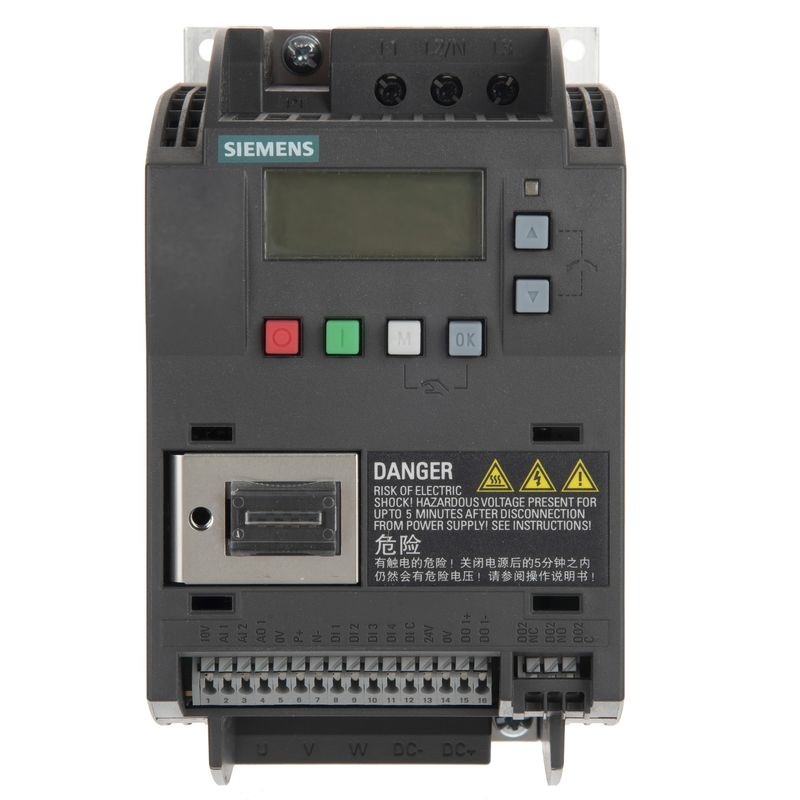 کنترل دور موتور زیمنس مدل 6sl3210 5be22 2uv0