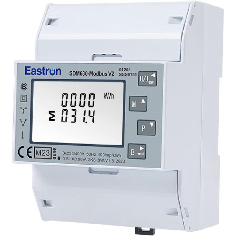 کنتور برق فرعی سه فاز ایسترون مدل sdm630 modbus v2