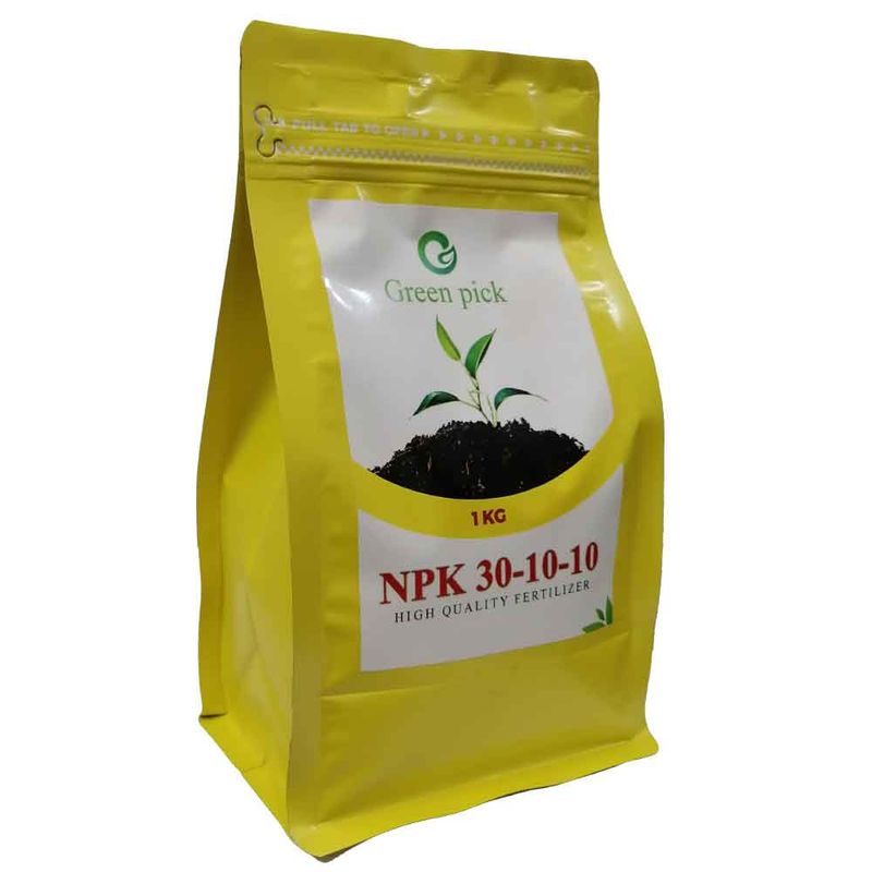 کود ازت بالا پودری گرین پیک مدل npk 30 10 10 وزن 1 کیلوگرم