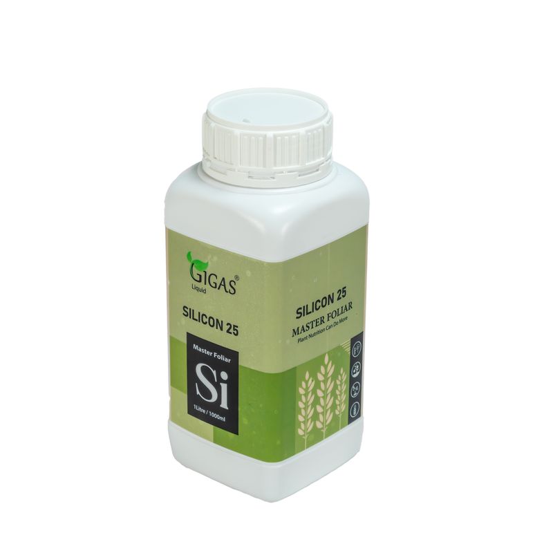 کود سیلیکات پتاسیم مایع ژیگاس مدل silicon 25 حجم 1 لیتر