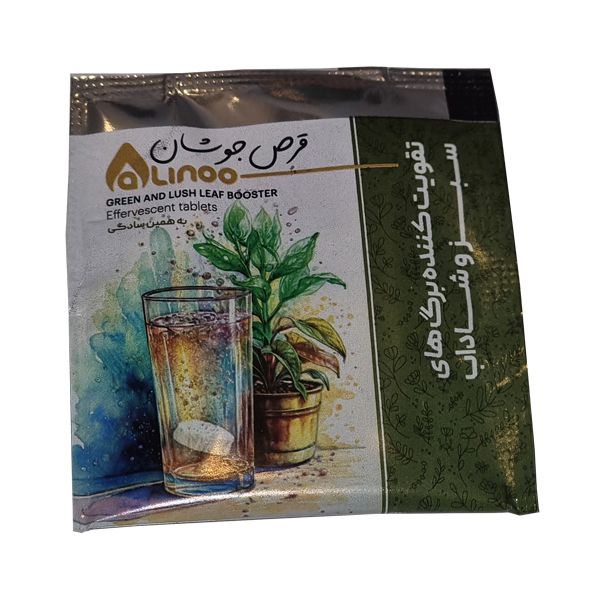 کود قرص جوشان ویژه رشد برگ گیاهان زینتی عالینو مدل one green وزن پنج گرم