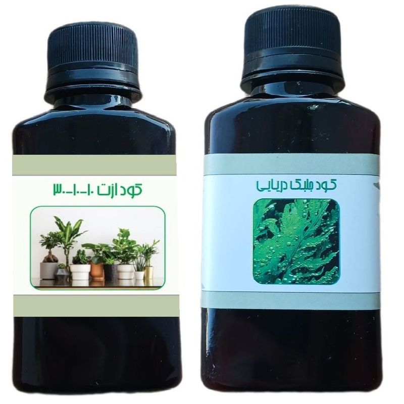 کود مایع ازت 10 10 30 و جلبک دریایی مدل life   d حجم 110 میلی لیتر بسته 2 عددی