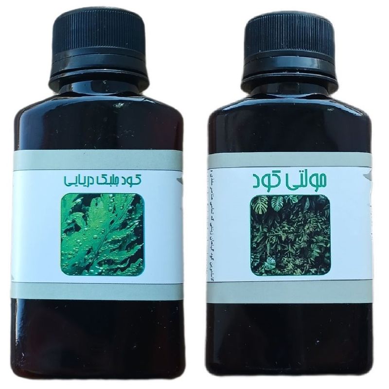 کود مایع جلبک دریایی و مولتی کود مدل raw material حجم 120 میلی لیتر بسته 2 عددی