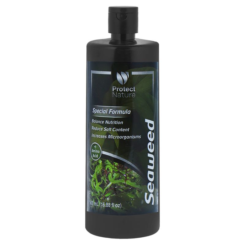 کود مایع جلبک دریایی پروتکت نیچر مدل seaweed حجم 500 میلی لیتر