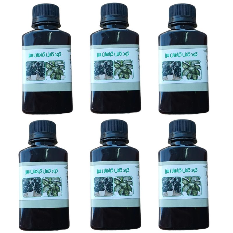کود مایع کامل گیاهان سبز مدل life drop حجم 110 میلی لیتر بسته 6 عددی