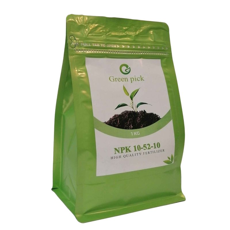کود کامل فسفر بالا گرین پیک مدل npk 10 52 10 وزن یک کیلوگرم