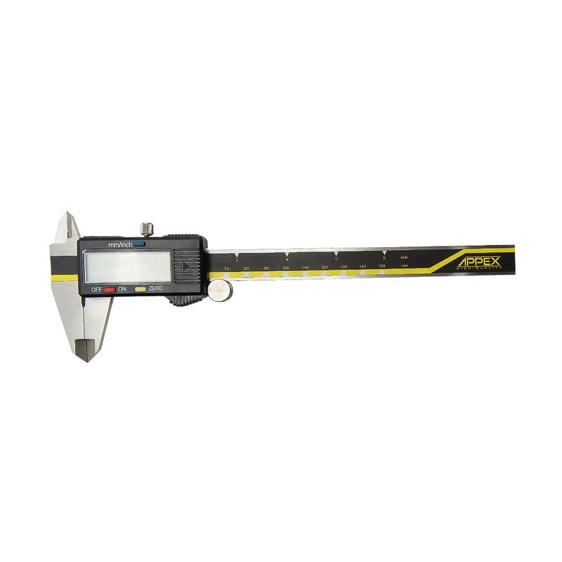 کولیس دیجیتال اپکس کد a 12150 گستره 0 150 میلی متر