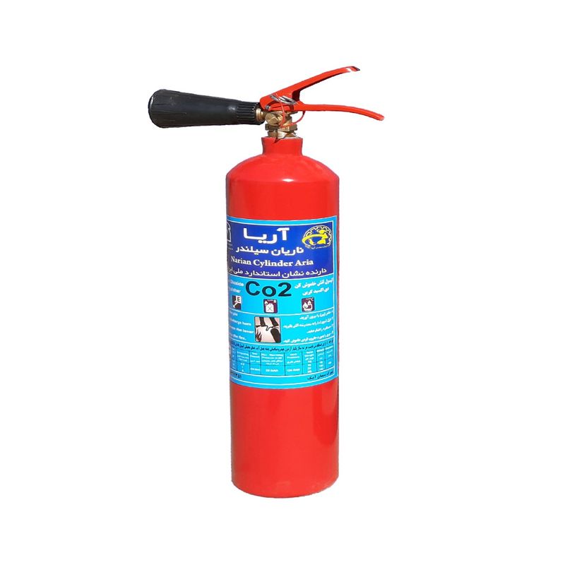 کپسول آتش نشانی co2 ناریان سیلندر آریا مدل p200 وزن 2 کیلوگرم