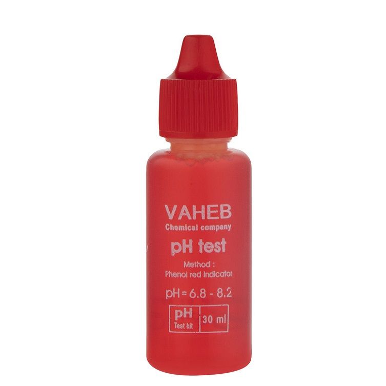کیت اندازه گیری ph آب واهب مدل phenol red حجم 30 میلی لیتر
