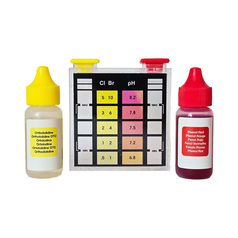 کیت تست سنجش کلر و ph آب استخر مدل  cl and ph
