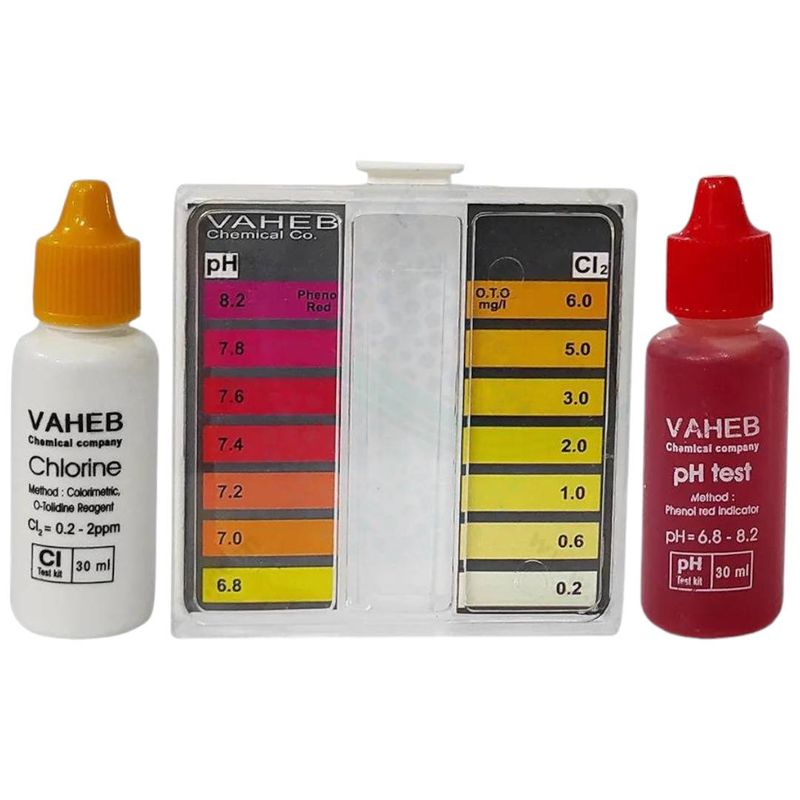 کیت تست کلر و ph آب استخر واهب مدل cl and ph