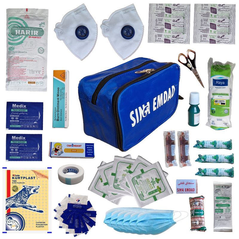 کیف کمک های اولیه سینا امداد مدل a002 مجموعه 52 عددی