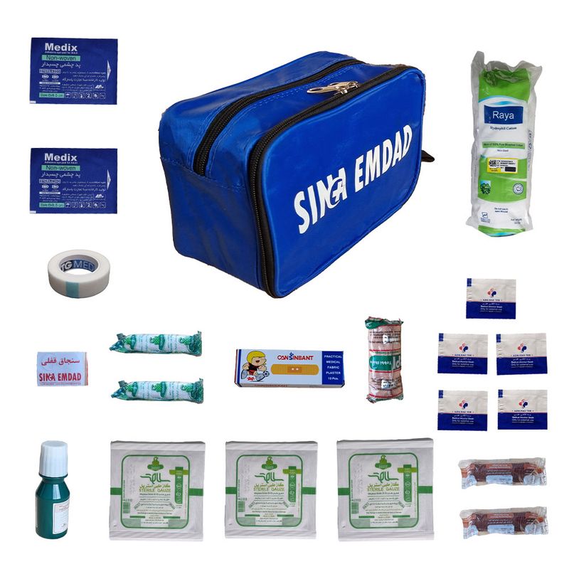 کیف کمکهای اولیه سینا امداد مدل a004 مجموعه 30 عددی