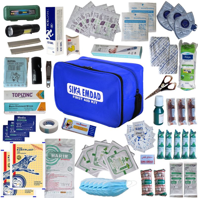 کیف کمکهای اولیه پیشرفته سینا امداد مدل ab001b مجموعه 82 عددی