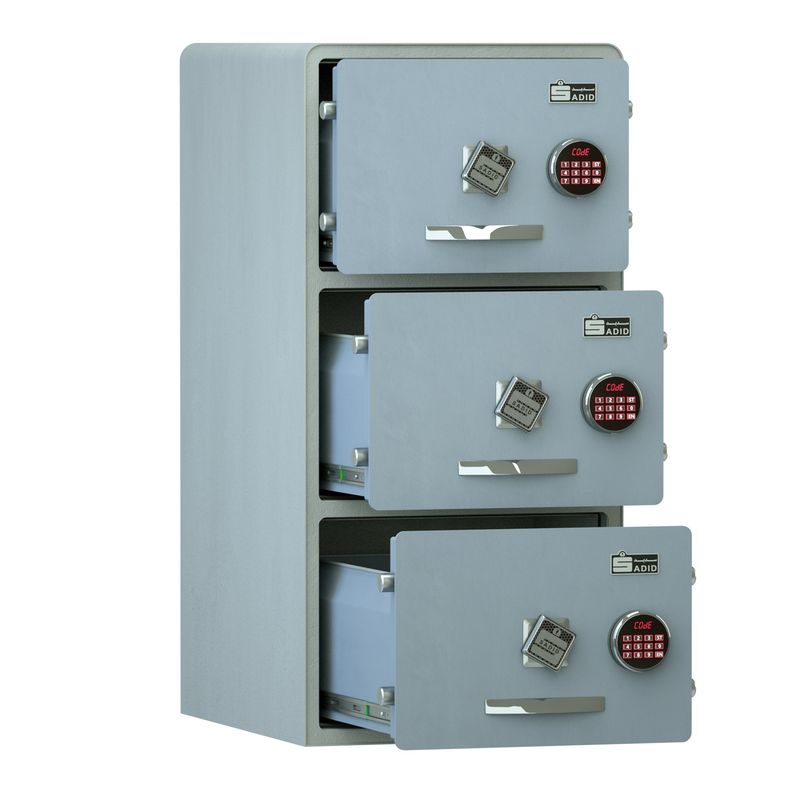 گاوصندوق الکترونیکی سدید مدل فایل 3 کشو 1100proac