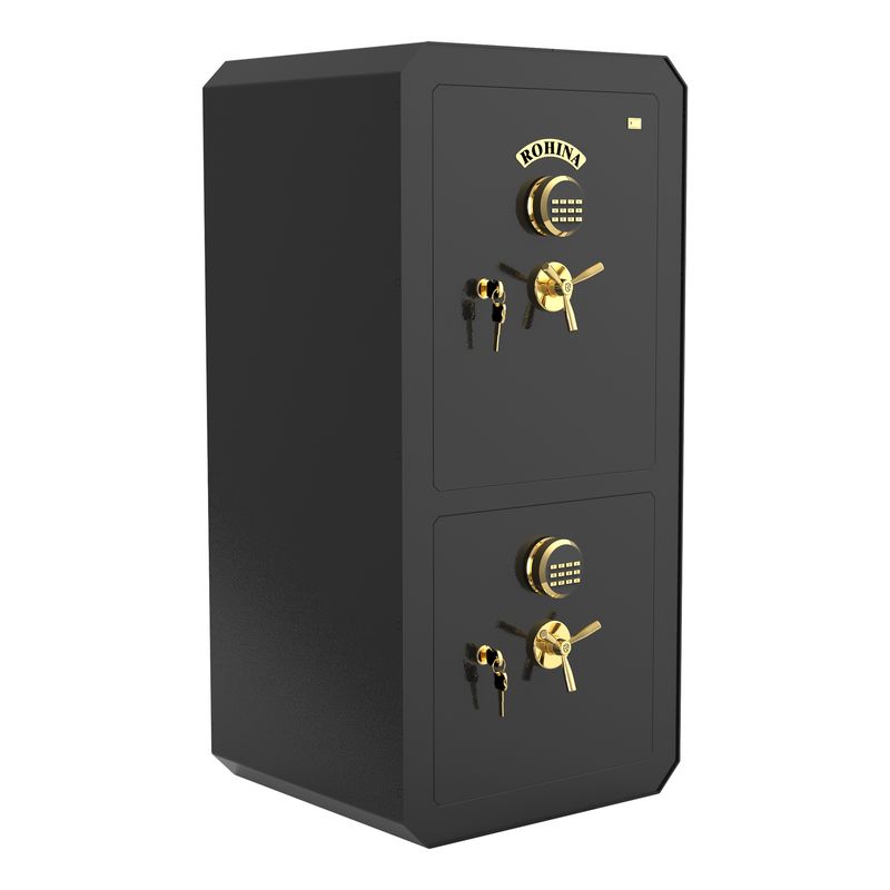 گاوصندوق مدل دو طبقه روهینا t1250d وزن 240 کیلوگرم