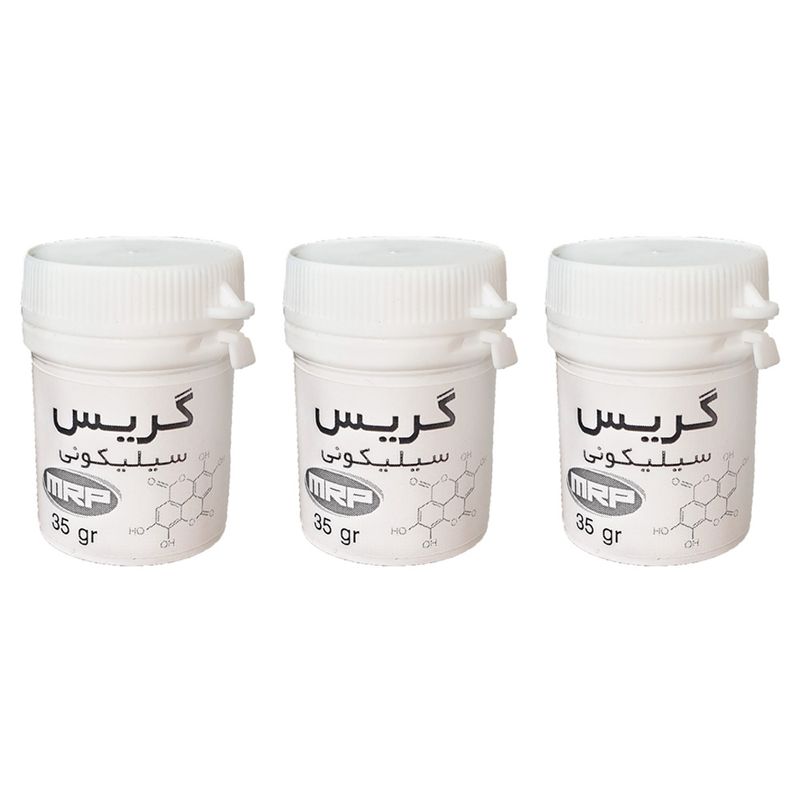 گریس سیلیکونی مدل 111 حجم 25 میلی لیتر مجموعه 3 عددی