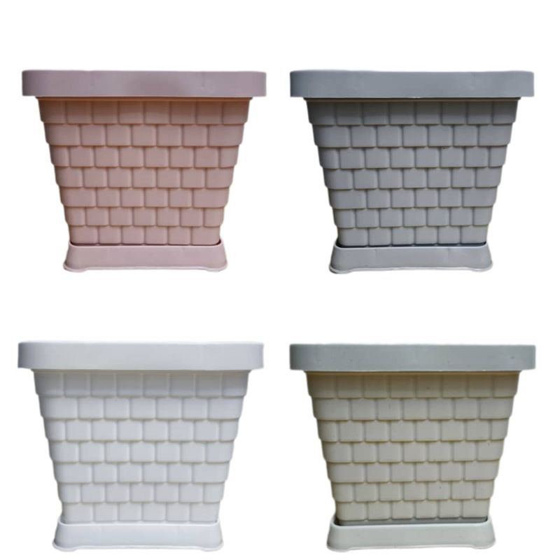 گلدان مدل مربع کد 15×15 بسته 4 عددی