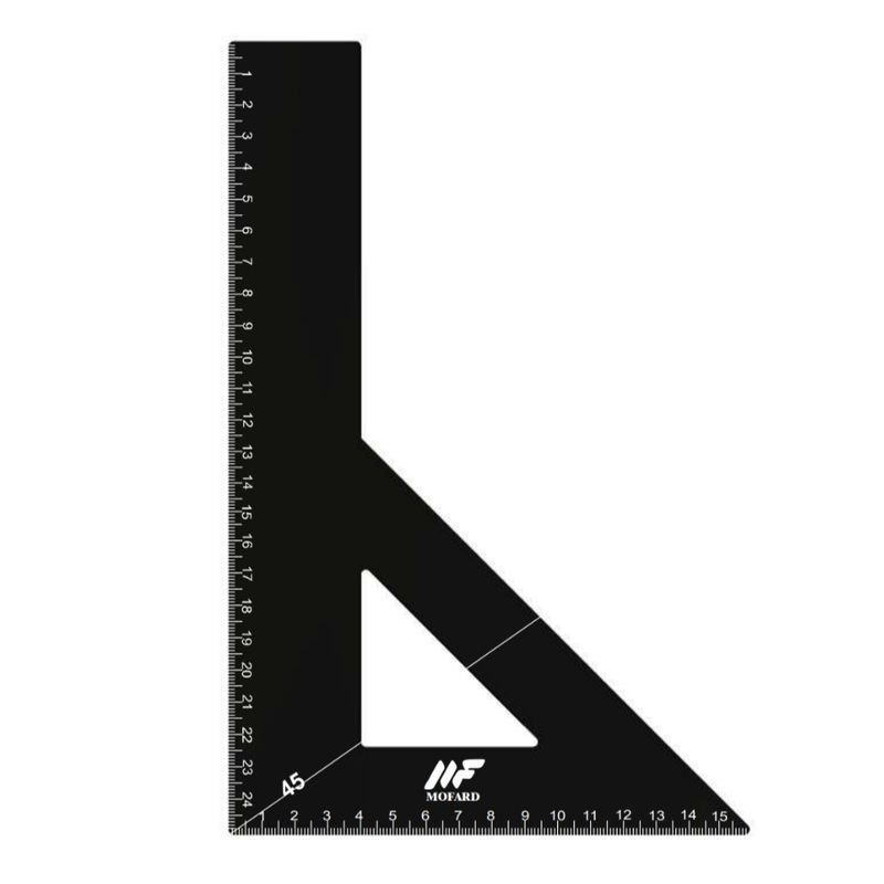 گونیا خط کش مفرد مدل ts_r25cm گستره‌ ۲۵ سانتی متر