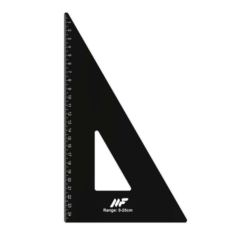 گونیا مثلث مفرد مدل tg.2_25cm گستره ۲۵ سانتی متر